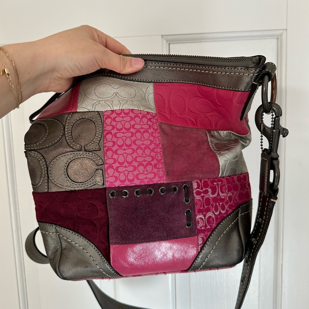 Coach Y2K Multicolor Patchwork Crossbody Bag - Picture 4 of 14